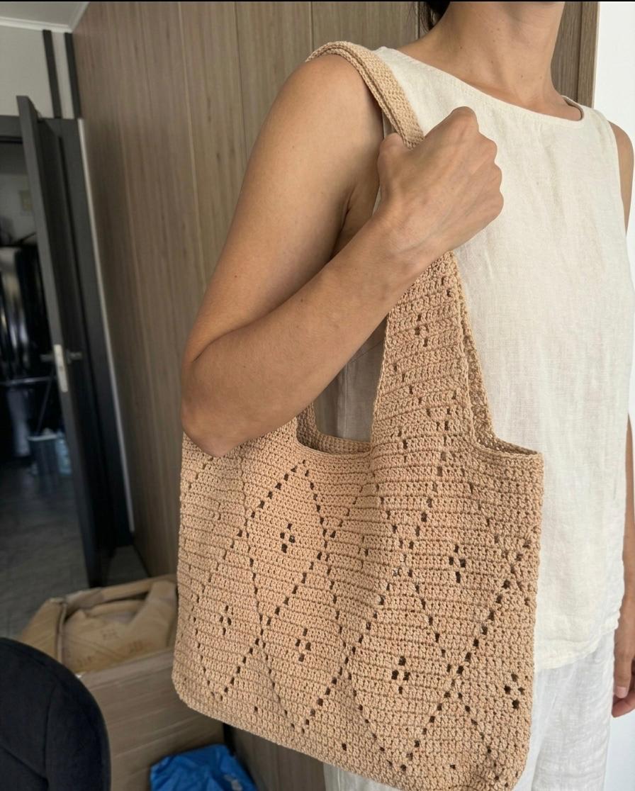 Damska Pleciona Torebka Boho Naturalna Nomad Treasure - obrazek 2